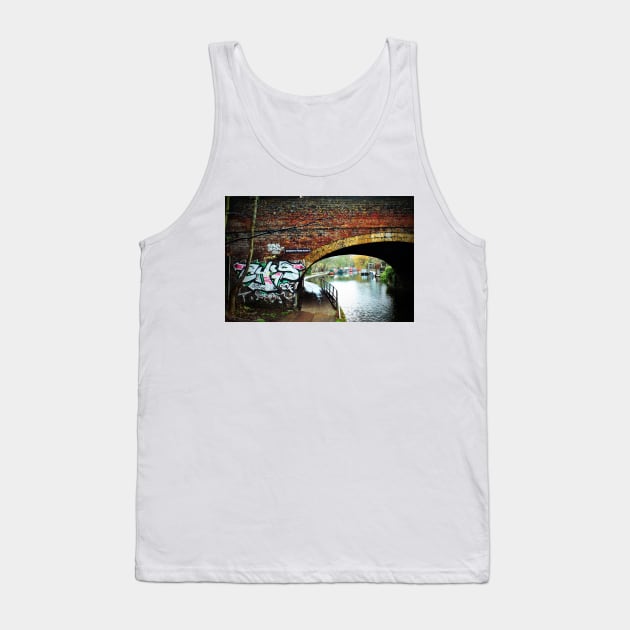 Graffiti Street Art Regent's Canal Camden London Tank Top by AndyEvansPhotos